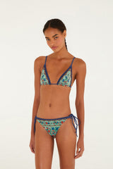 Faded Green Fruit Beauty Triangle Bikini Top - FARM Rio FRUIT BEAUTY FADED GREEN