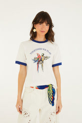 Off-White Together We Play Short Sleeve T-Shirt - FARM Rio TOGETHER WE PLAY