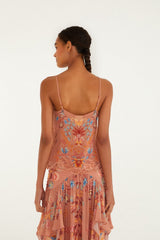 Mocha Boho Enhance Lace Blouse - FARM Rio BOHO ENCHANCE MOCHA