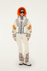 Off-White Lucy Floral Pants - FARM Rio LUCY FLORAL
