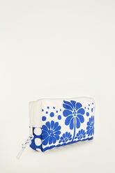 Blue Macaw Striped Pouch Bag - FARM Rio MULTI