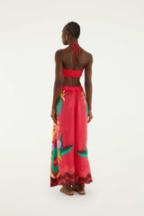Multicolor Nature Beaded Tasssels Wide-Leg Pants - FARM Rio BANANA QUEEN