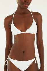 Triangle Bikini Top With Tie On The Neck - FARM Rio COAST SHELL