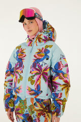 Blue Macaw Puffer Jacket - FARM Rio MACAW BLUE