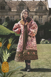 Cami Quilted Jacket - FARM Rio TROPICAL ROYALNESS PINK