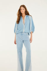 Denim Tree Light Colors Pants - FARM Rio DENIM