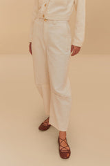 Off-White Twill Laser Carpenter Pants - FARM Rio OFF-WHITE