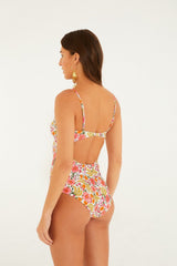 Off-White Banana Flowers One-Piece Swimsuit - FARM Rio OFF-WHITE