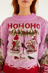 Pink From Sand To Snow Knit Sweater - FARM Rio MULTI