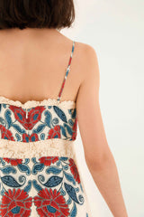 Sand Francesca Midi Dress - FARM Rio FRANCESCA SAND