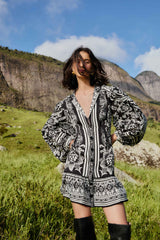 Lisbon Black Mini Dress - FARM Rio LISBON BLACK