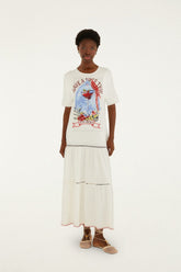 Have A Nice Trip Organic Cotton Maxi Dress - FARM Rio OFF-WHITE