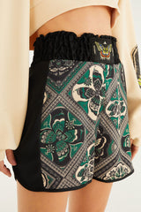 Borboho Scarves Black Adidas Shorts Boxer - FARM Rio BORBOHO SCARVES BLACK