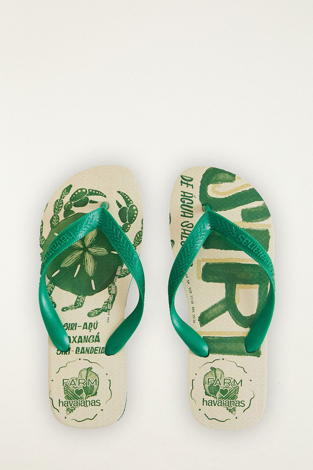 Farm Siri Havaianas Sandals - FARM Rio GREEN