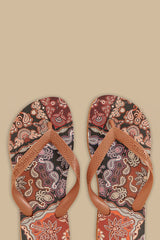 Brown Scarf Havaianas - FARM Rio AMAZON LIFE BLACK