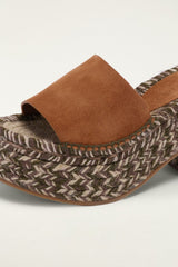 Brown Platform Espadrille Sandal - FARM Rio BROWN