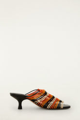 Macrame Kitten Heel - FARM Rio TOUCAN MULTICOLOR