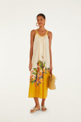 Light Blush Hilo Stripes Maxi Dress - FARM Rio HILO STRIPES LIGHT BLUSH