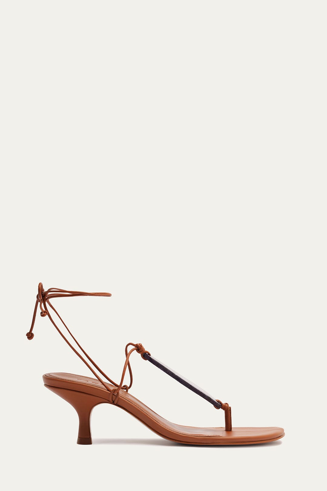 Stone Kitten Heel Sandal - FARM Rio CUOIO