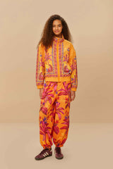 Adidas Tropical Breeze Bright Orange Jacket - FARM Rio ORANGE