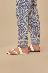 Ivory Tie Flat Sandal - FARM Rio IVORY