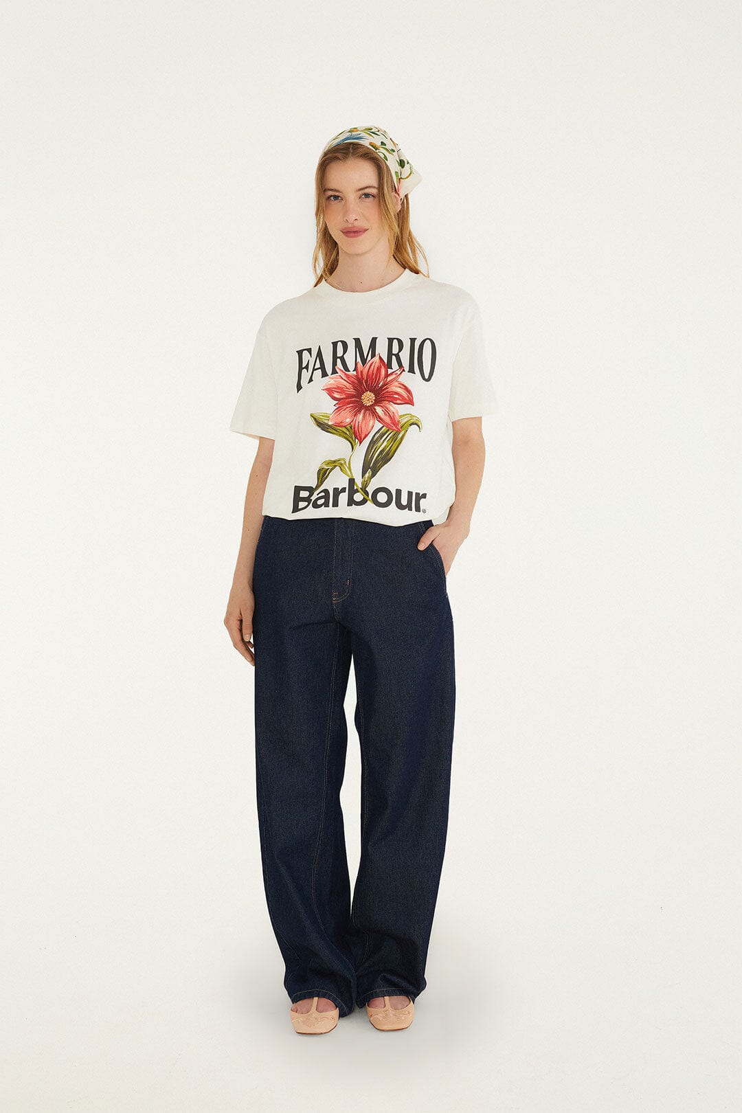 Wild Flower Cream T-Shirt - FARM Rio CREAM