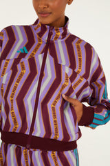 Zig Zag Stripes Lilac Adidas Tiro Jacket - FARM Rio ZIG ZAG STRIPES LILAC