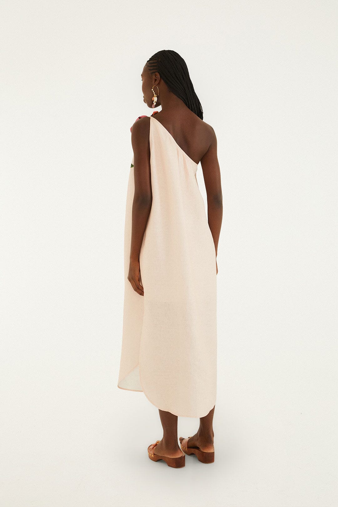 Pink Garden Terrace 3d One-Shoulder Maxi Dress - FARM Rio GARDEN TERRACE PINK