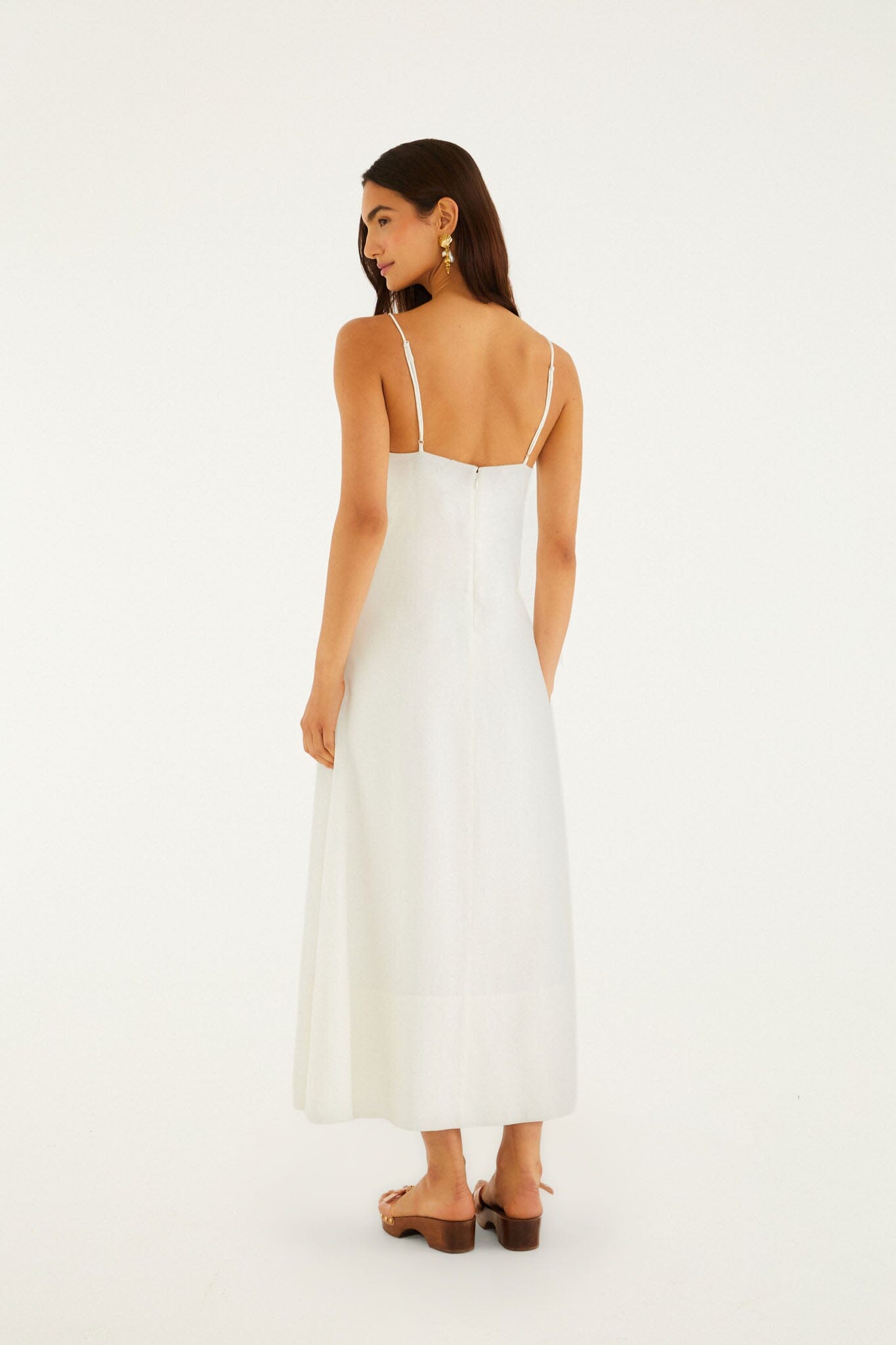 Off-White Paper Boat 3d Lenzing Ecovero Euroflax Maxi Dress - FARM Rio OFF-WHITE