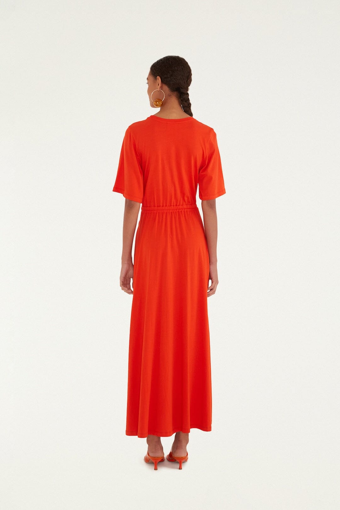 Red Artsy Flora Cut-Out Organic Cotton Maxi Dress - FARM Rio RED