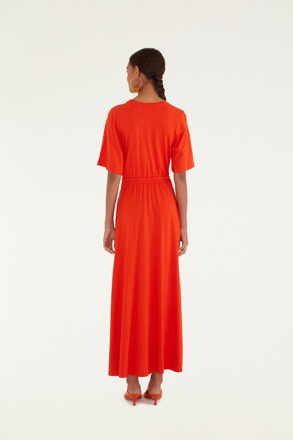 Red Artsy Flora Cut-Out Organic Cotton Maxi Dress - FARM Rio RED