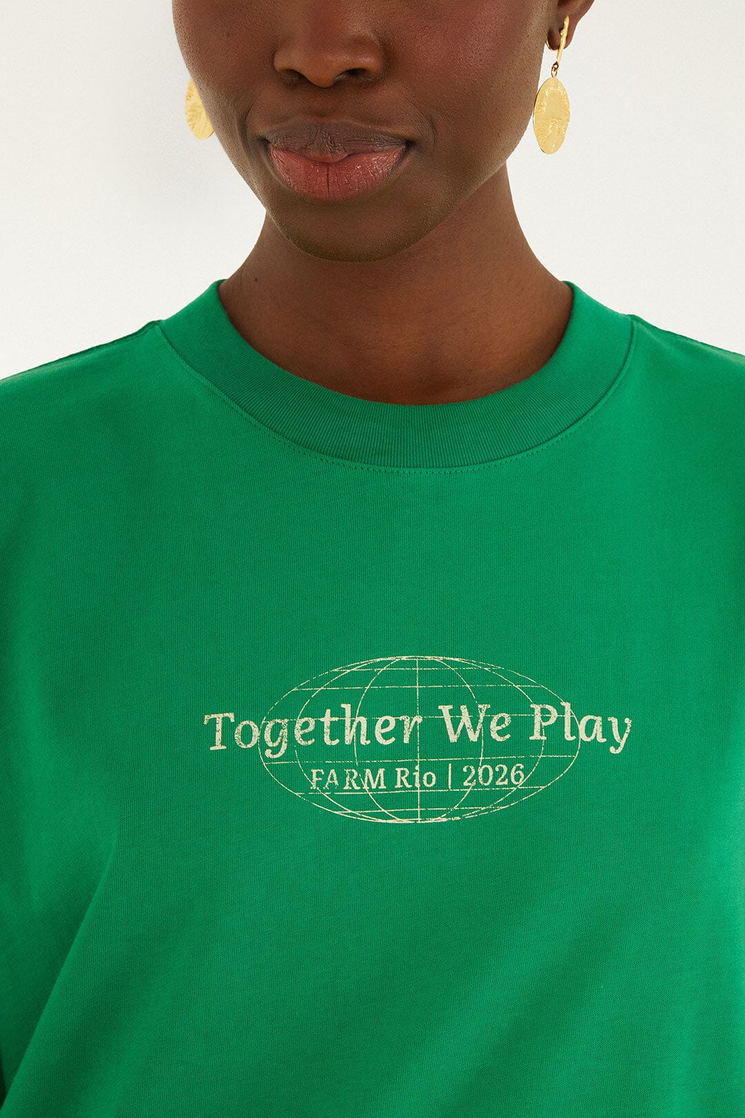 Green Together We Play Short Sleeve T-Shirt - FARM Rio TOGETHER WE PLAY