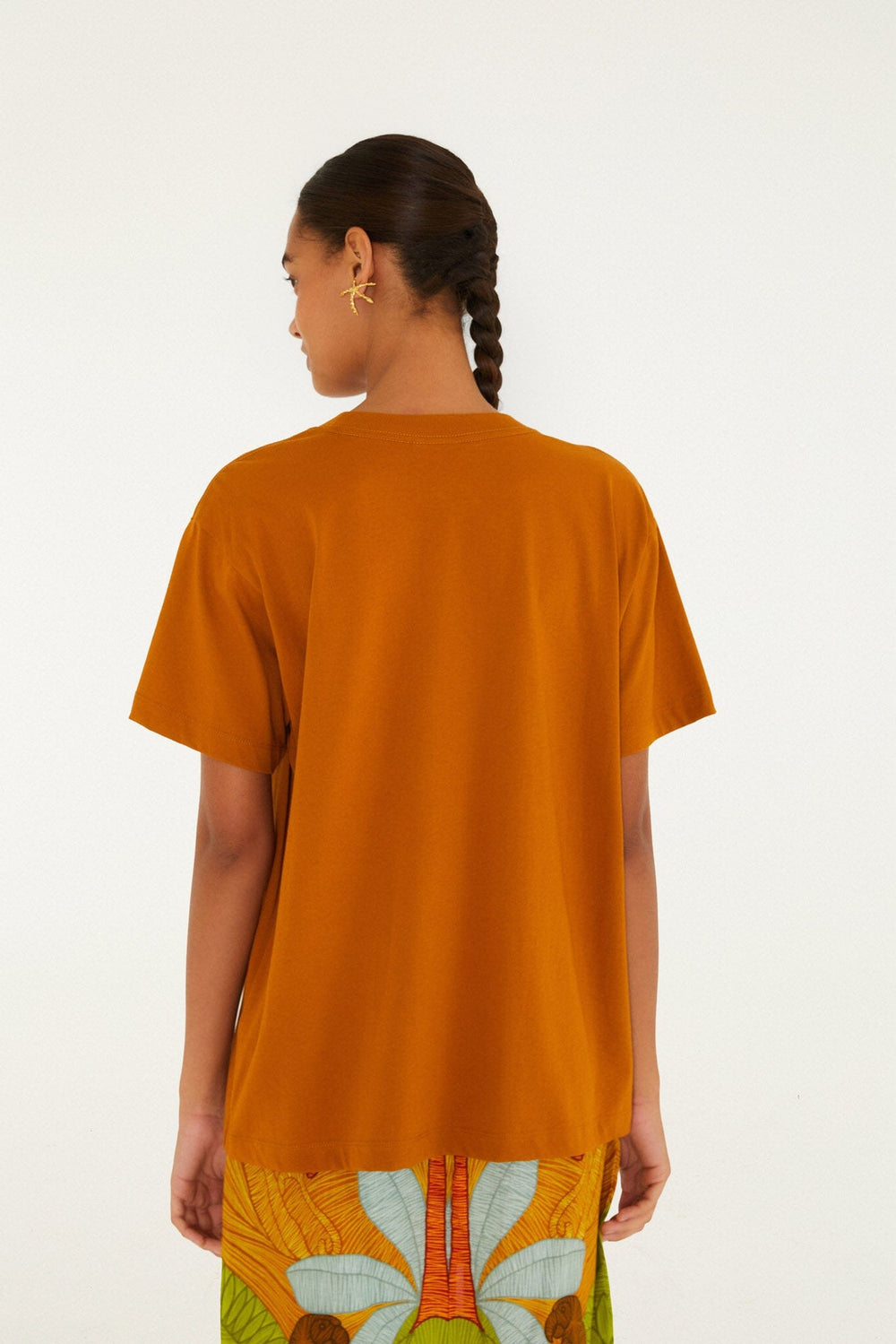 Terra De Mil Colores Organic Cotton Relaxed T-Shirt - FARM Rio CARAMEL
