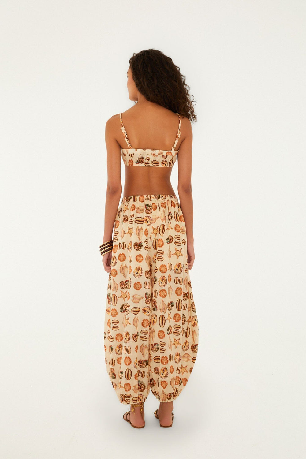 Sand Marine Shells Balloon Pants - FARM Rio MARINE SHELLS SAND