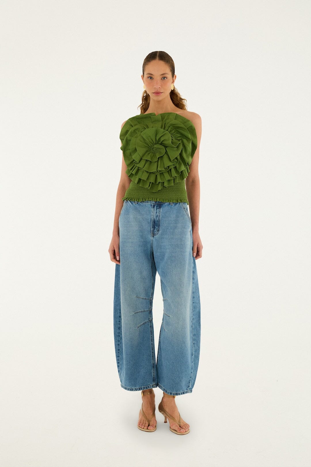 Barrel Denim Pants - FARM Rio DENIM