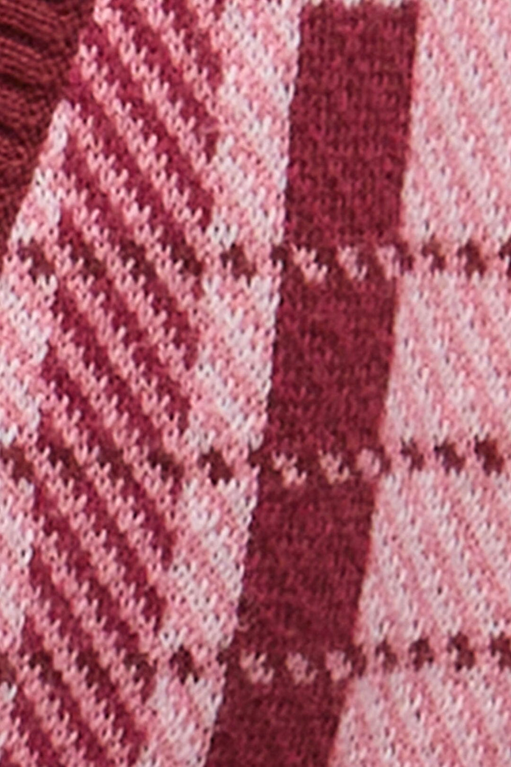 Luisa Embroidered Cardigan - FARM Rio TARTAN PINK