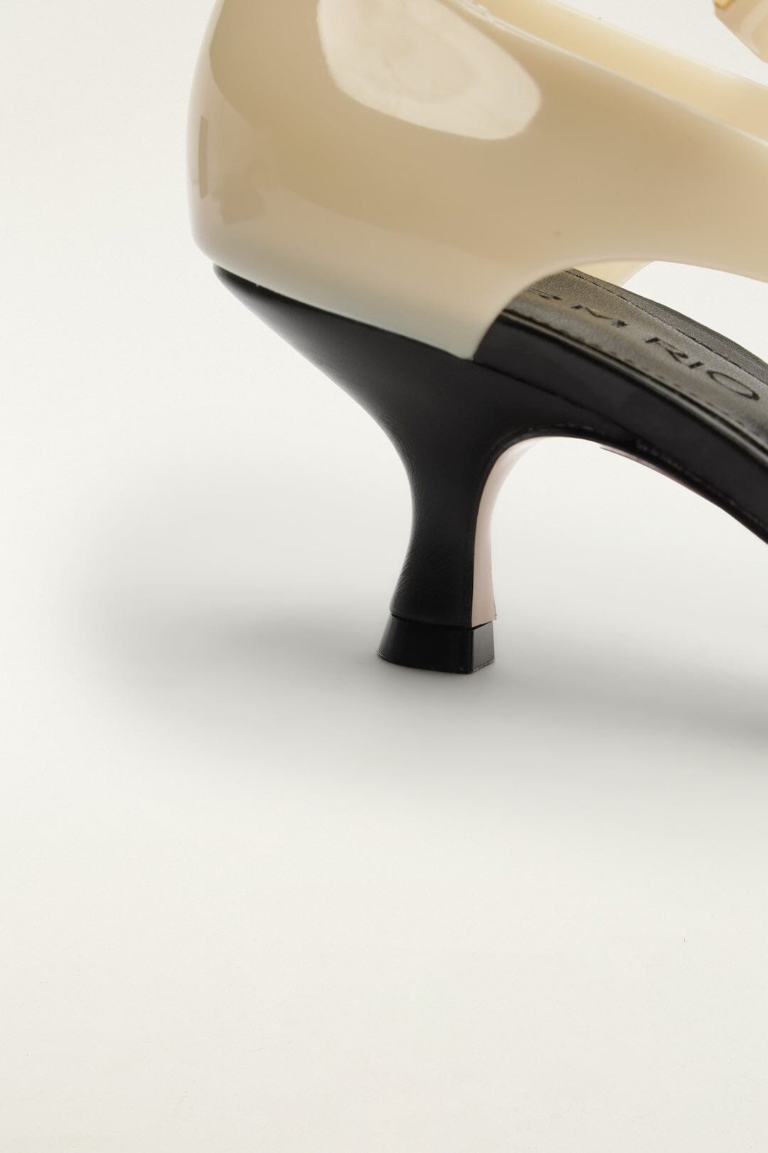 Off-White Jelly Heeled Sandal - FARM Rio IVORY