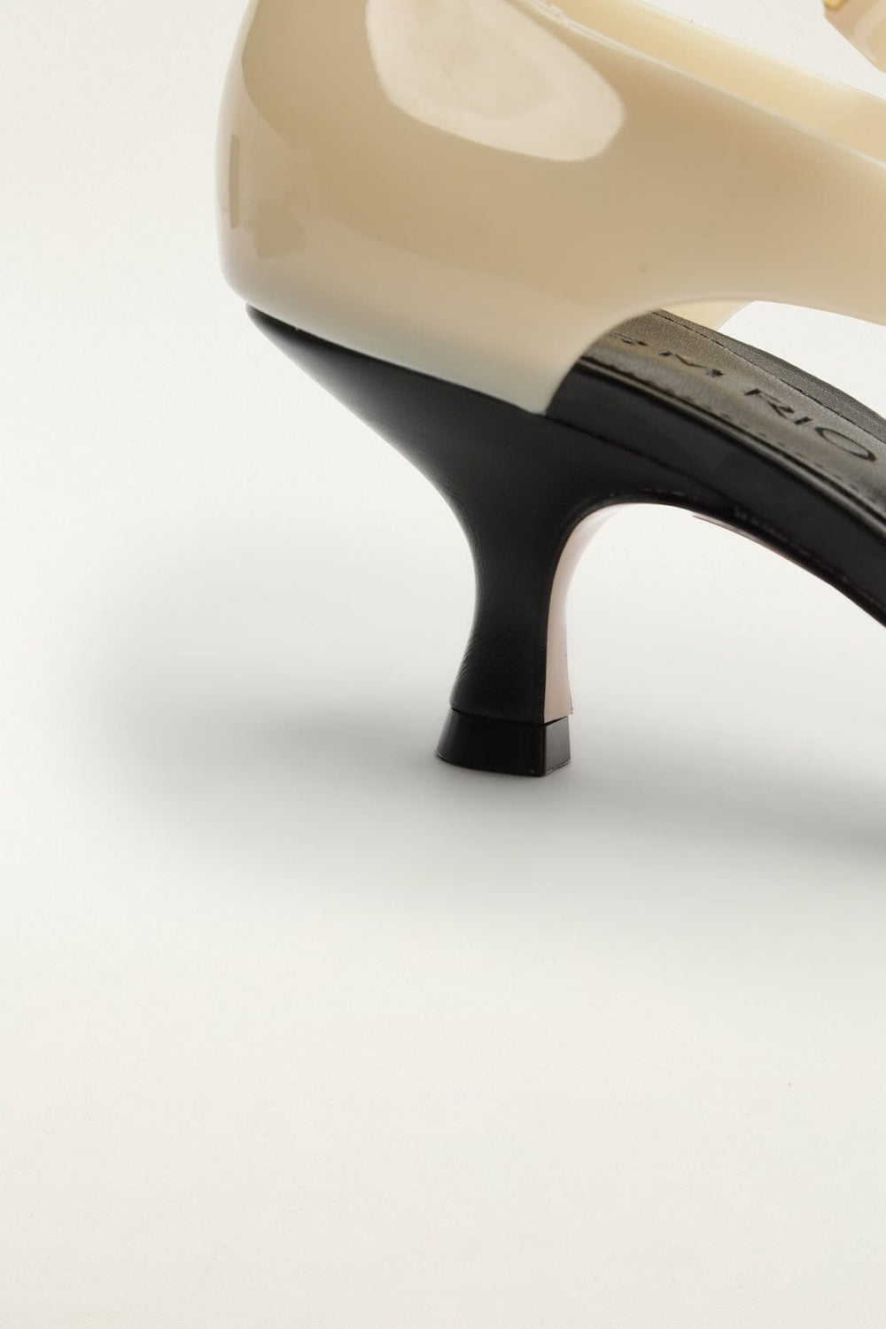 Off-White Jelly Heeled Sandal - FARM Rio IVORY
