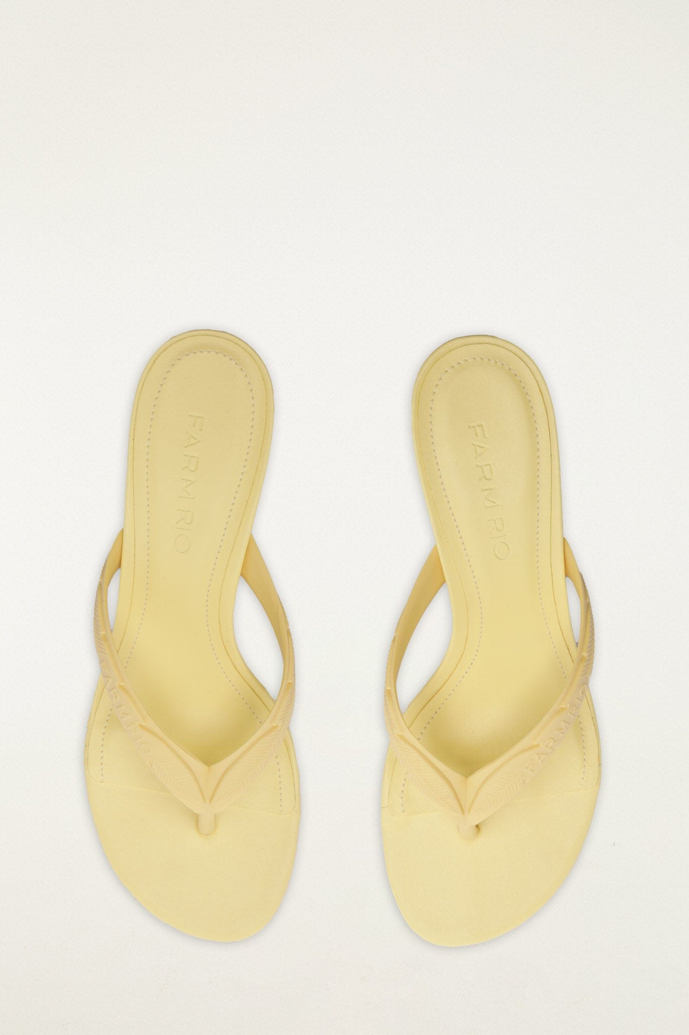 Yellow Rob Kitten Heeled Sandal - FARM Rio PALE BANANA