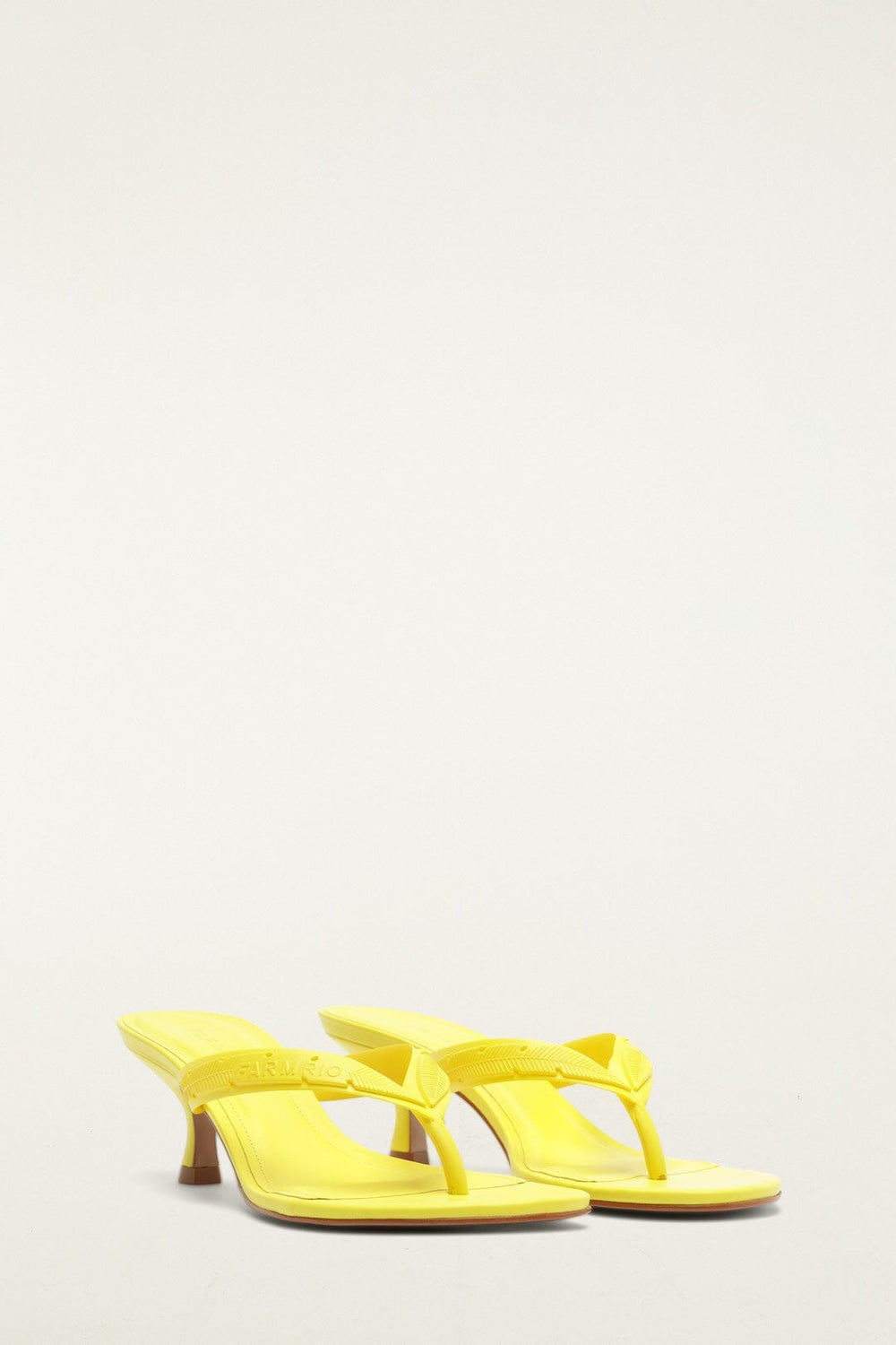 Yellow Rob Heeleded Sandal - FARM Rio LIME