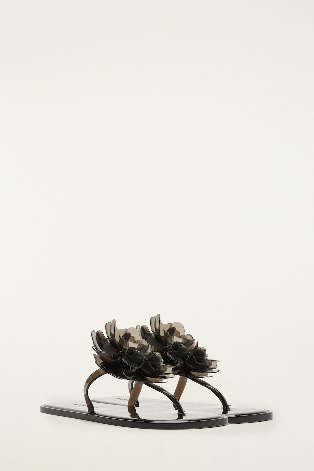 Black Jelly Flower Flat Sandal - FARM Rio BLACK