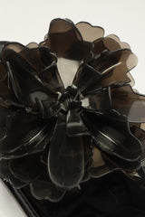 Black Jelly Flower Flat Sandal - FARM Rio BLACK