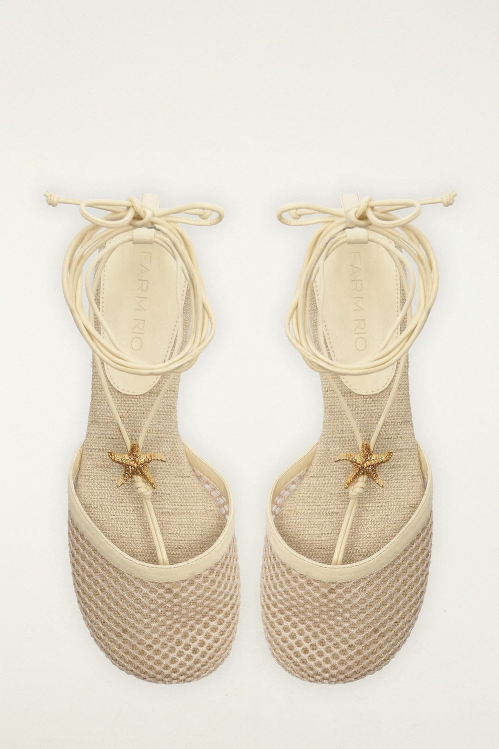 Sea Lace Up Mule - FARM Rio IVORY