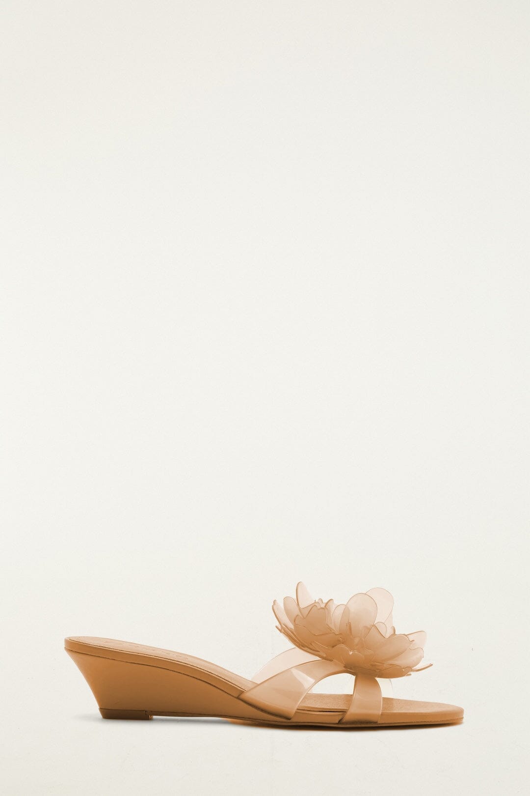 Orange Jelly Flower Wedge Sandal - FARM Rio TOFFEE