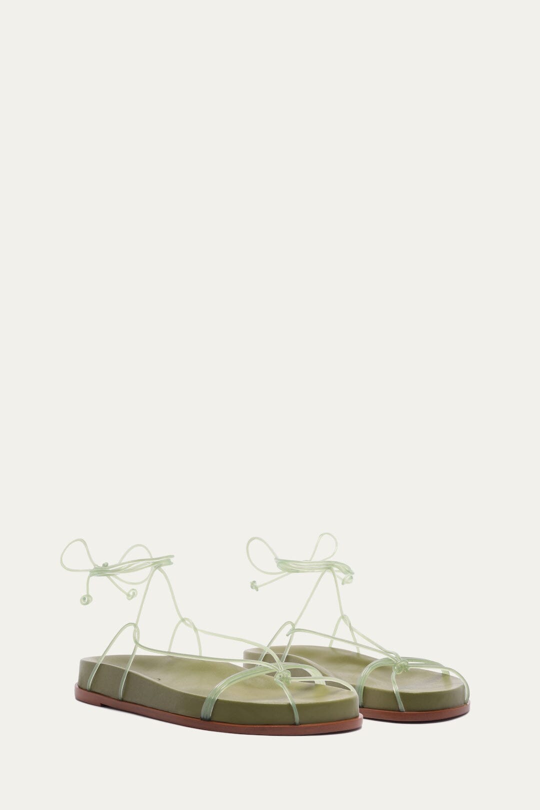 Green Spaghetti Jelly Anatomic Flat Sandal - FARM Rio MOSS