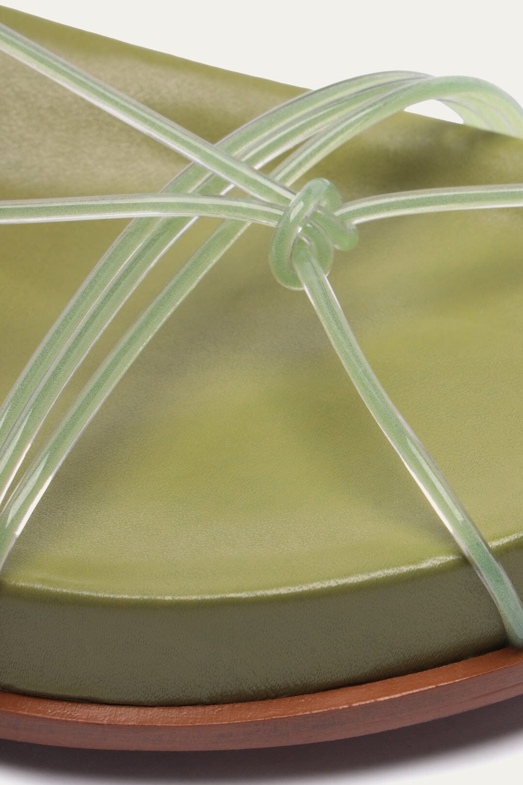 Green Spaghetti Jelly Anatomic Flat Sandal - FARM Rio MOSS