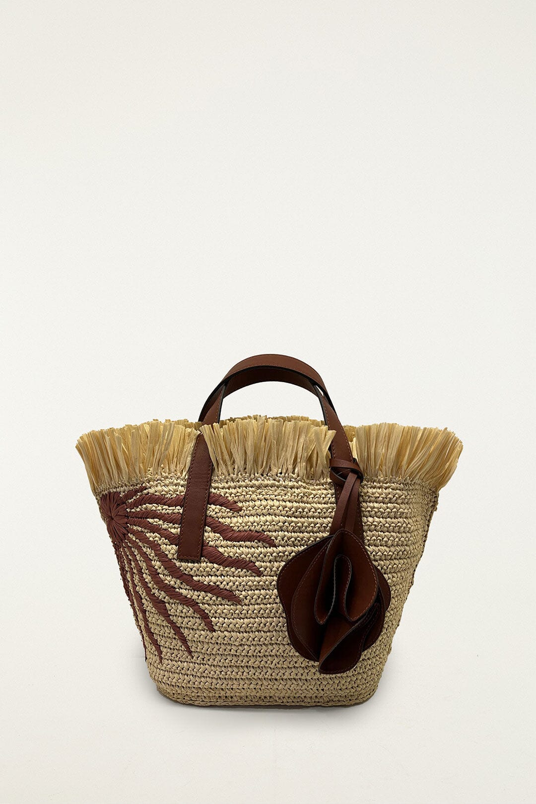 Printed Raffia Mini Basket Bag - FARM Rio SUN