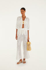 Off-White Nina Pants - FARM Rio NINA OFF-WHITE