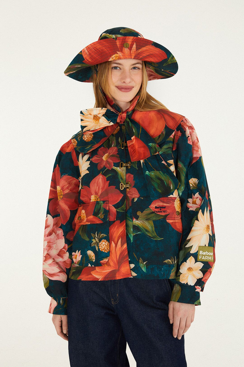 Wild Flower Jacket - FARM Rio EDENS BLOOM LIGHT PINK