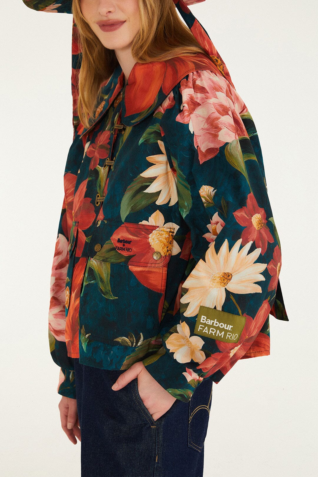 Wild Flower Jacket - FARM Rio EDENS BLOOM LIGHT PINK